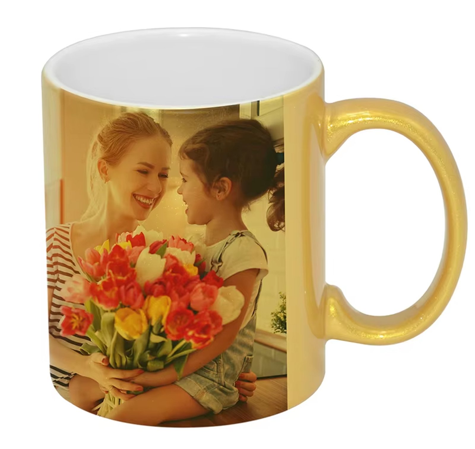 Gold Look Ceramic Mug